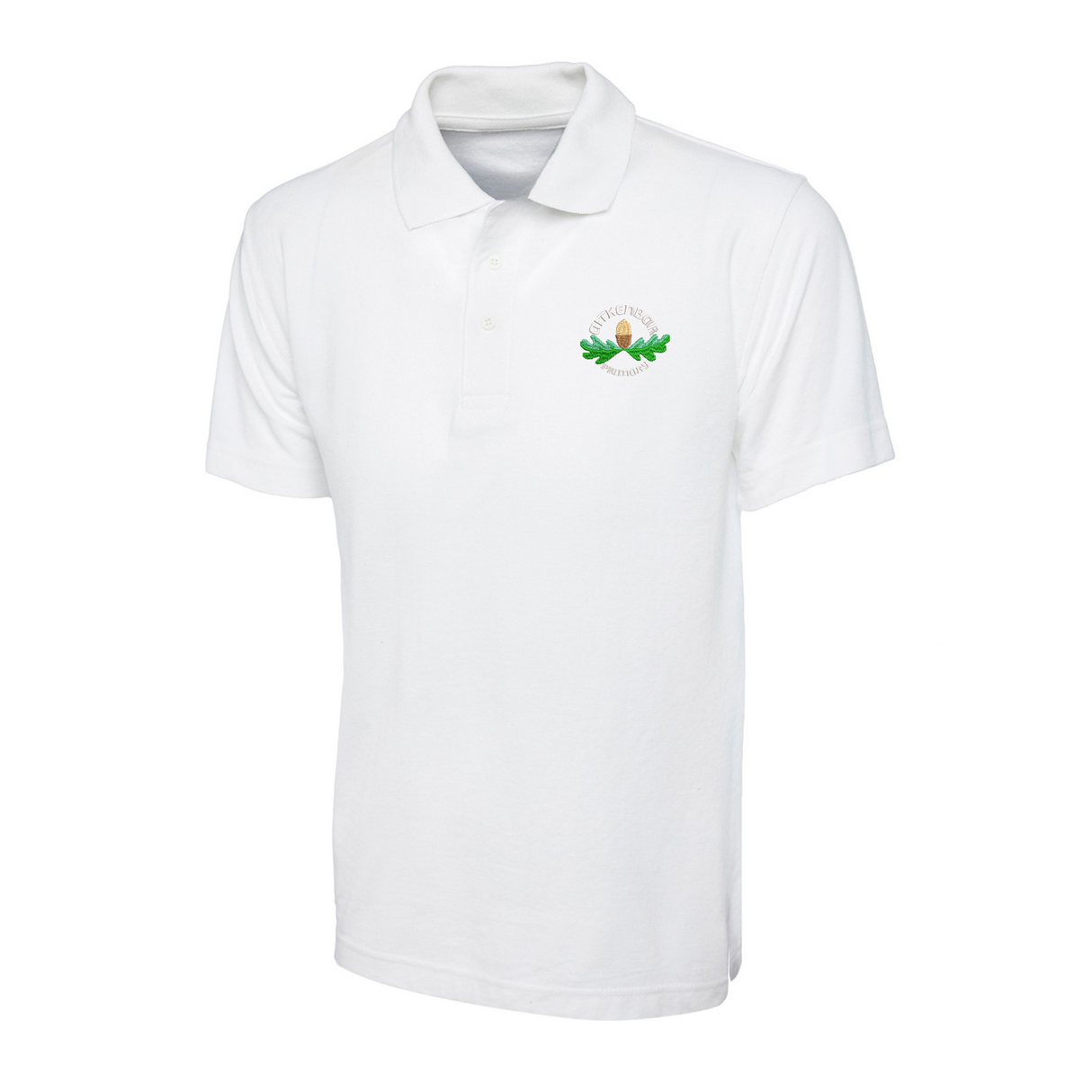 Aitkenbar Primary School Classic Polo White with logo (EMB)