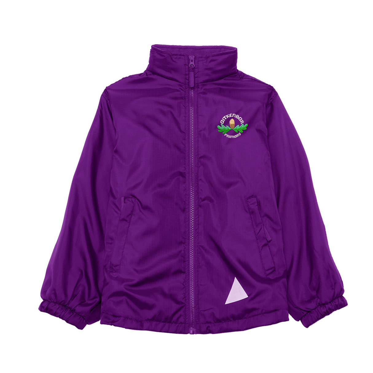 Aitkenbar Primary School The Mistral with logo (EMB) Purple