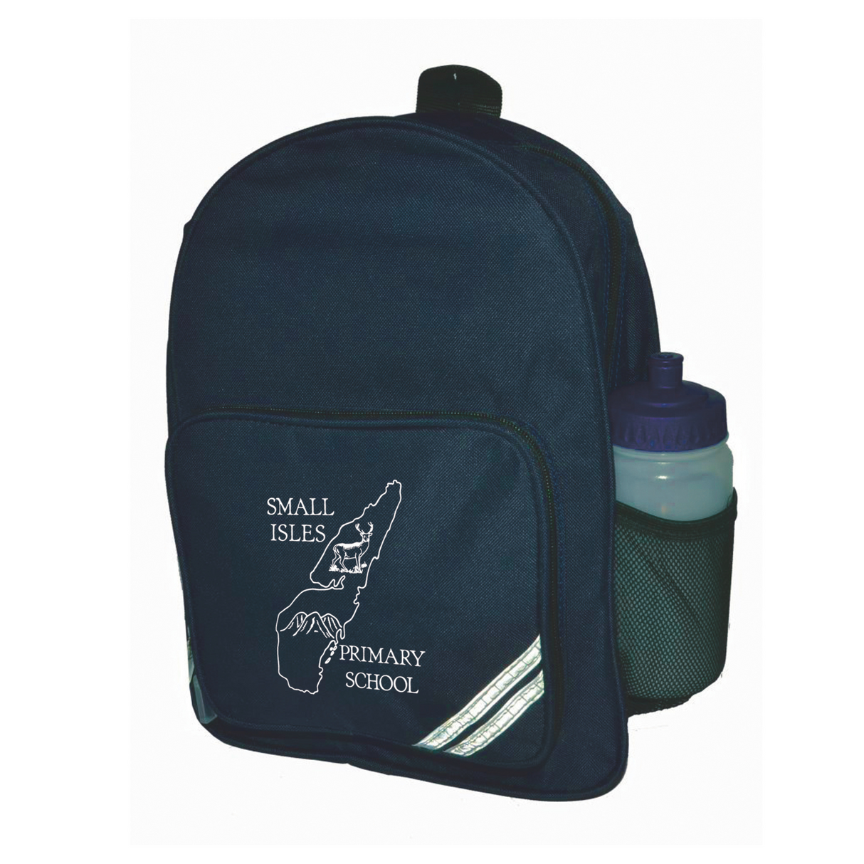 Small Isles School Navy Infant Backpack with logo (Print)