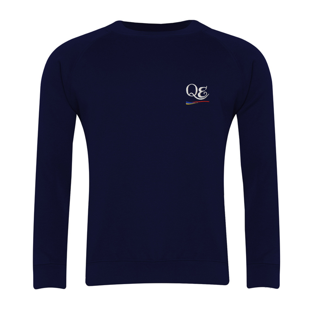 Queen Elizabeth High School Sweatshirt with logo (EMB)