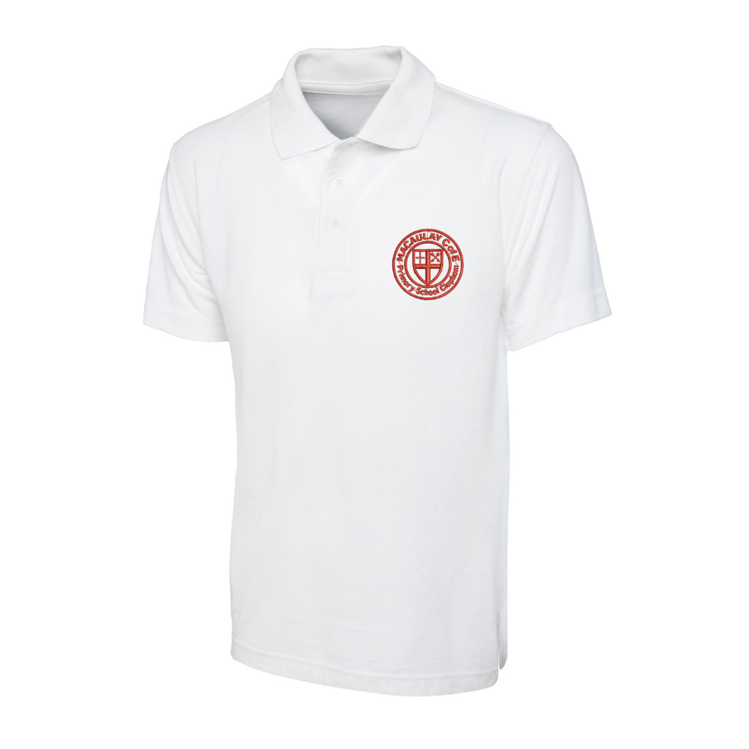 Macaulay School Polo-shirt with logo (EMB)