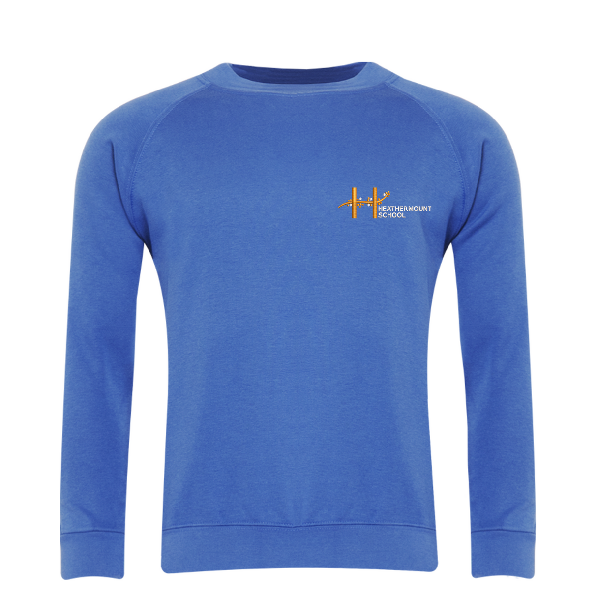 Heathermount Classic Crew Neck Sweatshirt with logo (EMB)