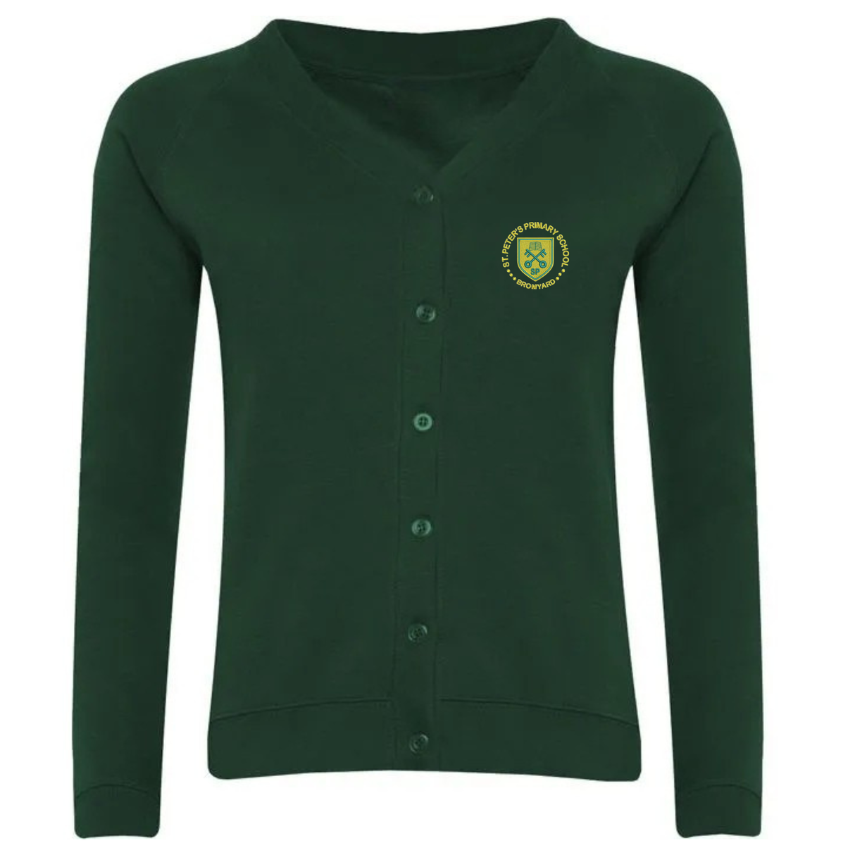 St Peter's Primary School, Bromyard Sweatshirt Cardigan with logo (EMB)