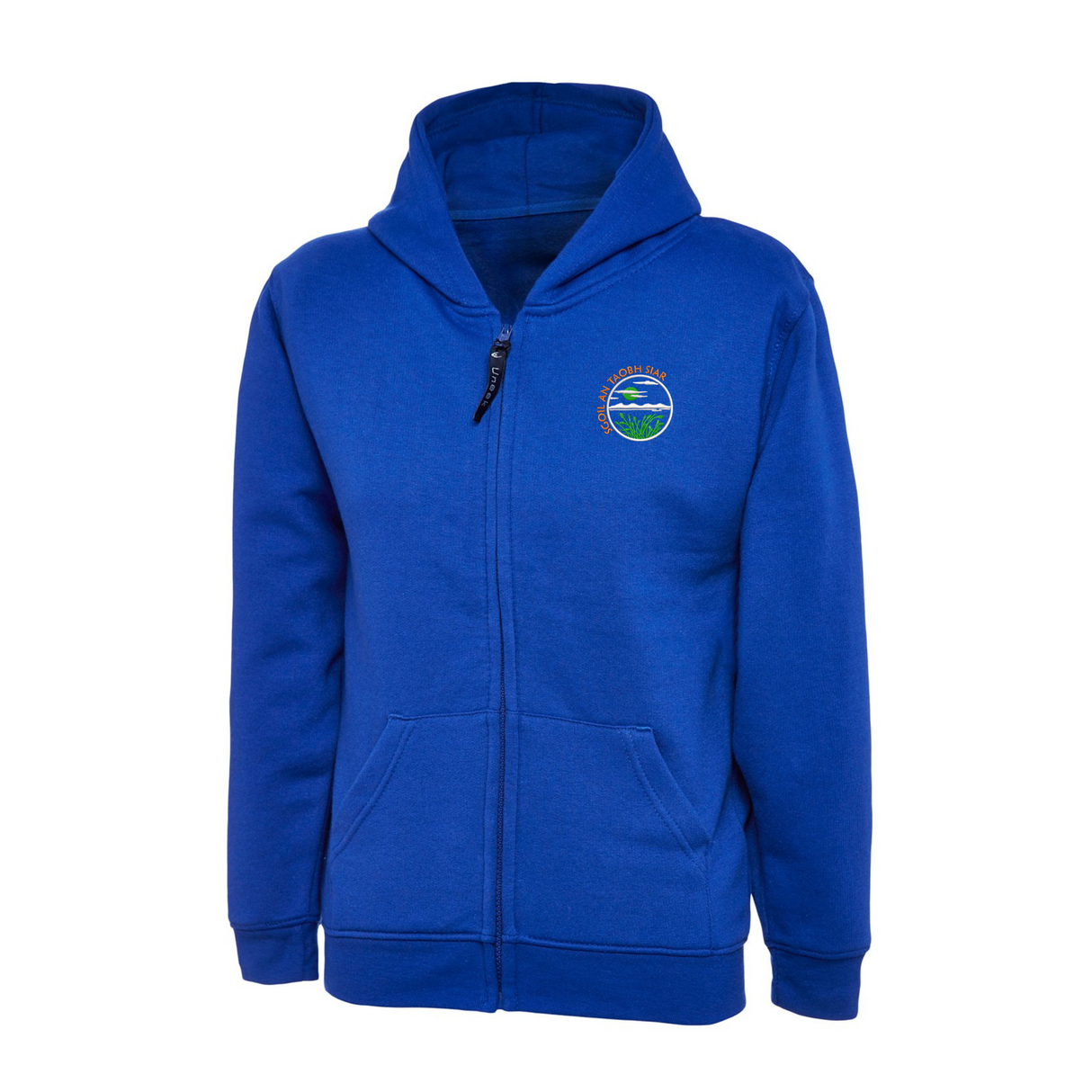 Sgoil An Taobh Siar Royal Full Zip Hoodie with logo (EMB)