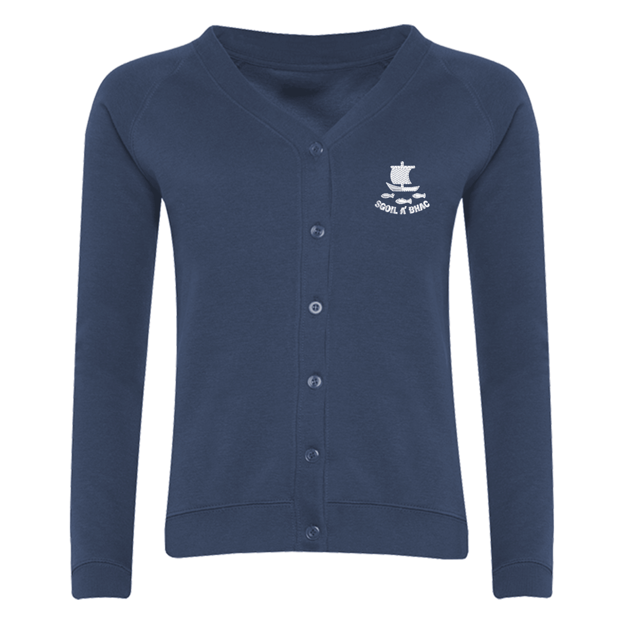 Back School Sweatshirt Cardigan with logo (EMB)