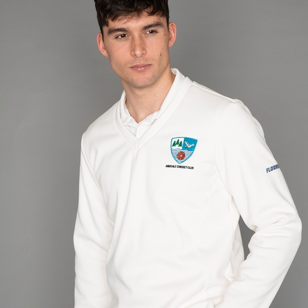 RADIAL CRICKET JUMPER IVORY YOUTH