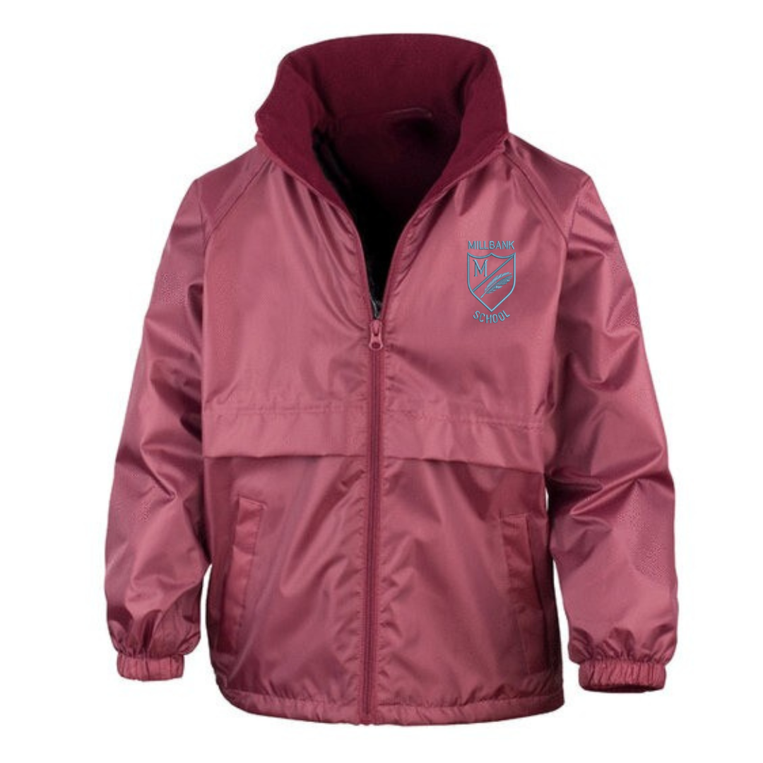 Millbank Primary School Waterproof Jacket with logo (EMB)