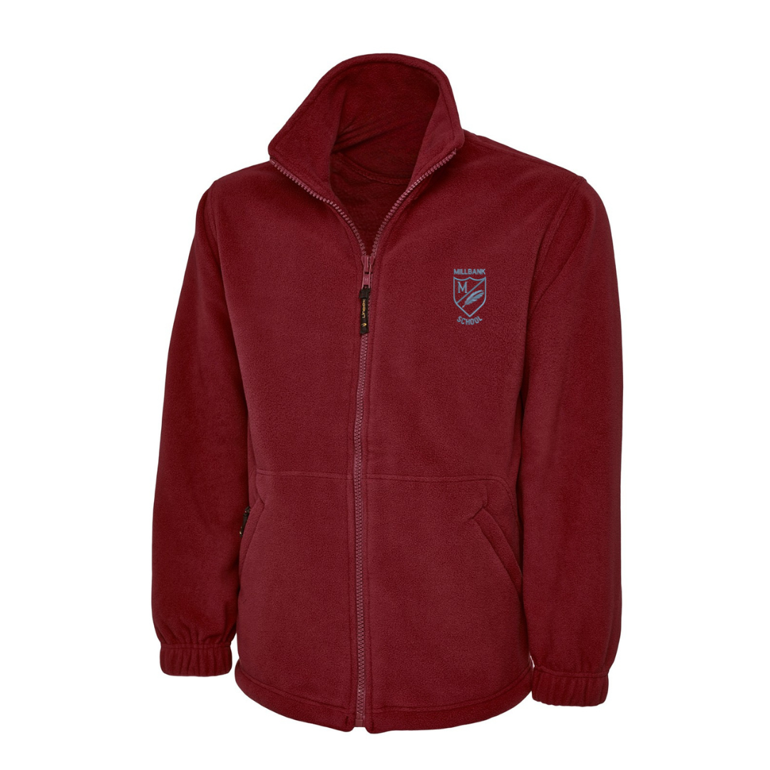 Millbank Primary School Fleece Jacket with logo (EMB)