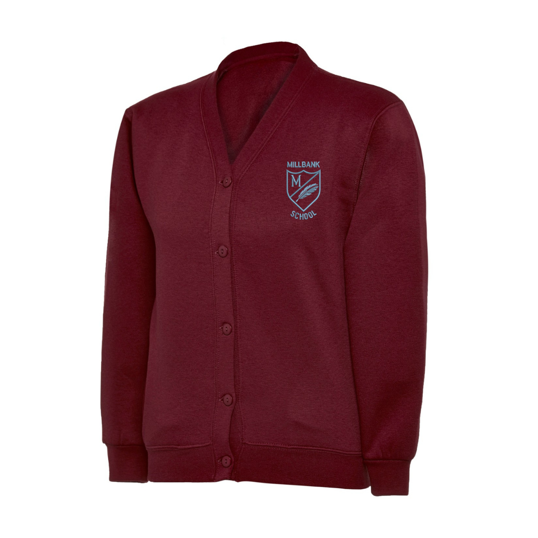 Millbank Primary School Classic Cardigan with logo (EMB)