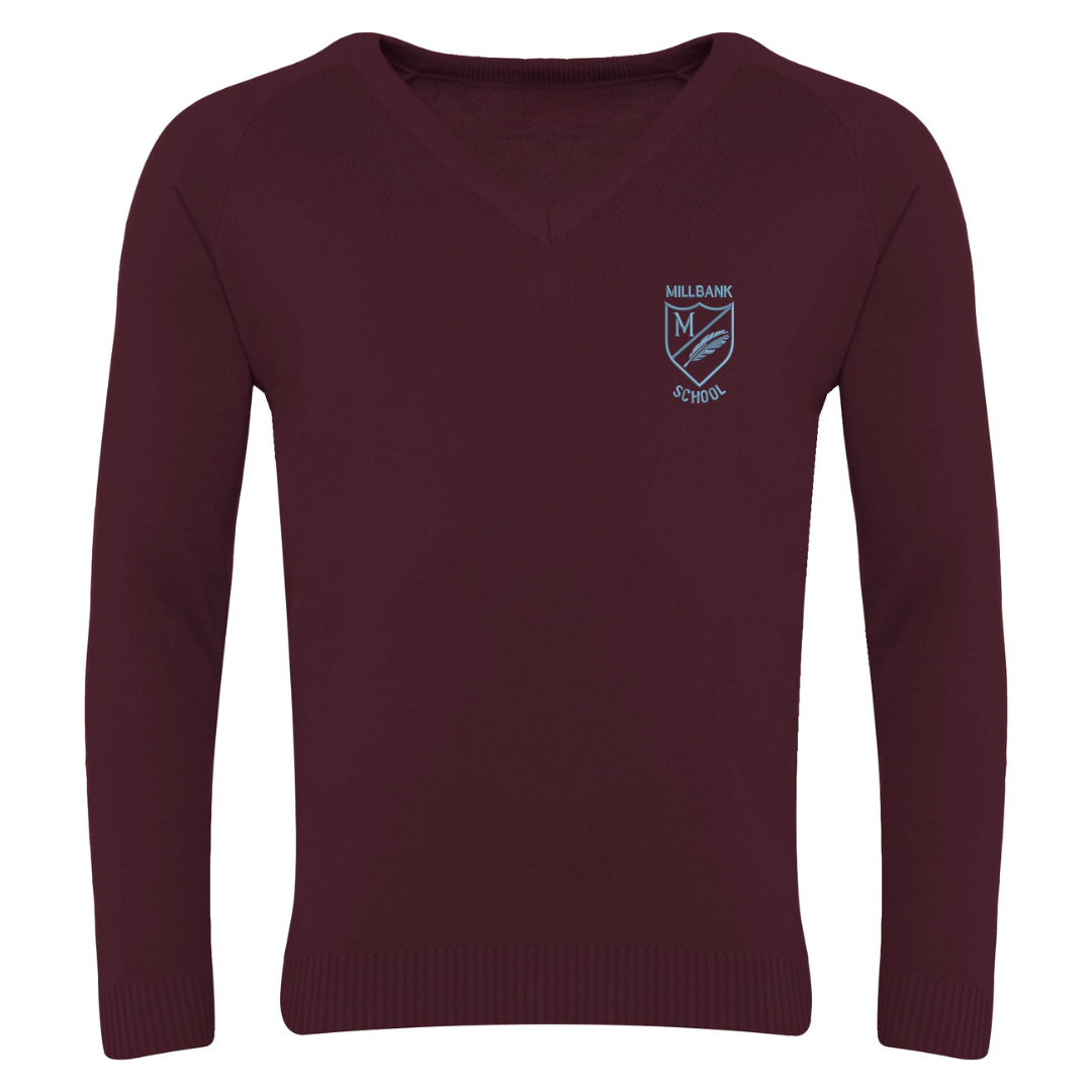 Millbank Primary School Pullover with logo (EMB)