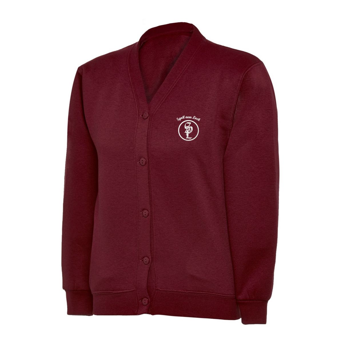 Sgoil Nan Loch Cardigan with logo (EMB)