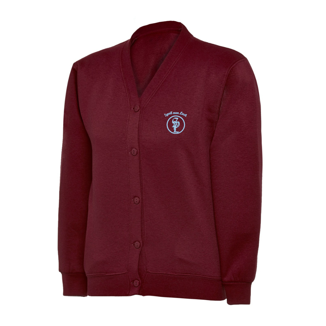 Sgoil Nan Loch Cardigan with logo (EMB)