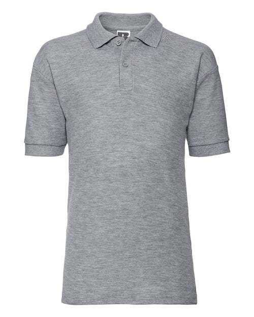 Light Oxford Russell classic polycotton school polo shirt