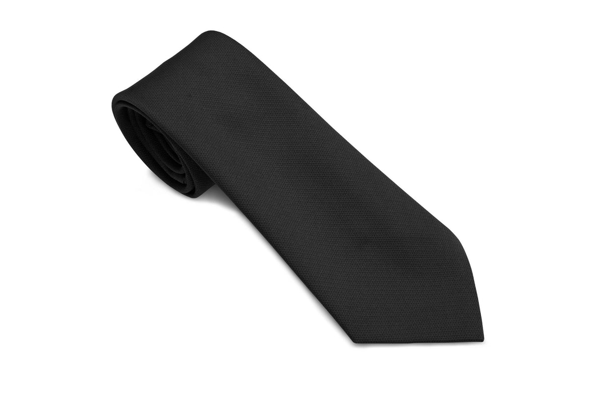 Stock Design Ties in Plain Black (5401-9009) - Lynendo Trade Store