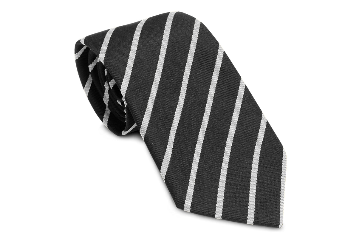 Stock Design Ties Black with Single White Stripe (5402-9101) - Lynendo Trade Store