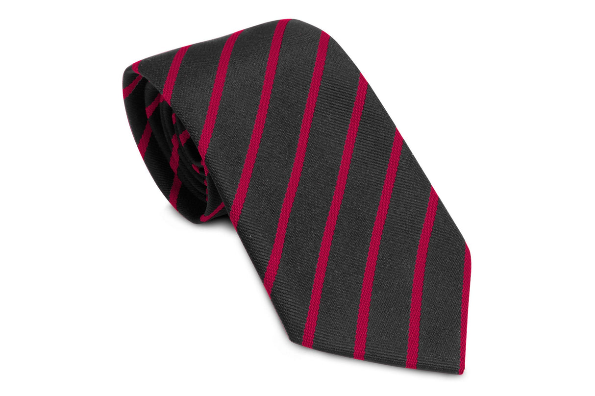 Stock Design Ties Black with Single Red Stripe (5402-9102) - Lynendo Trade Store