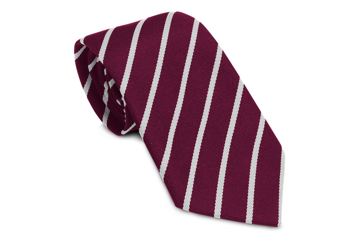 Stock Design Ties Maroon with Single White Stripe (5402-9108) - Lynendo Trade Store