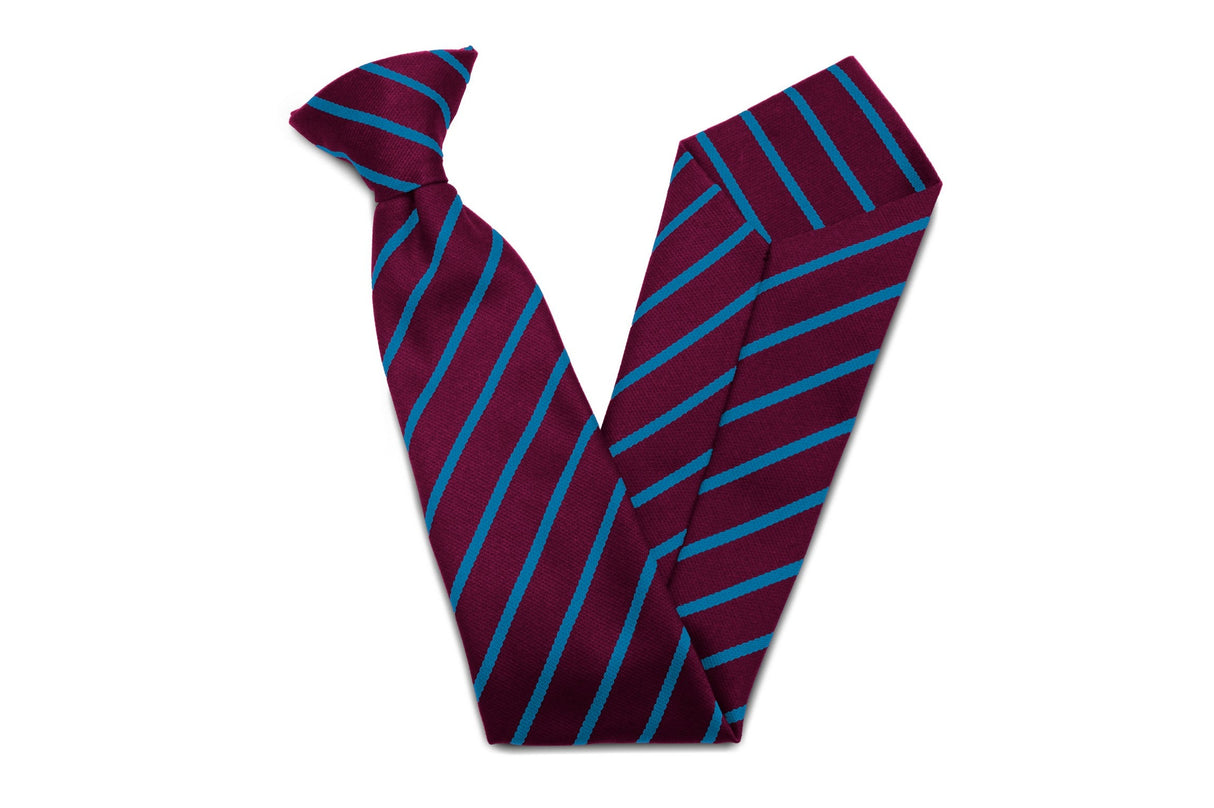 Stock Design Ties Maroon with Single Sky Stripe (5402-9114) - Lynendo Trade Store