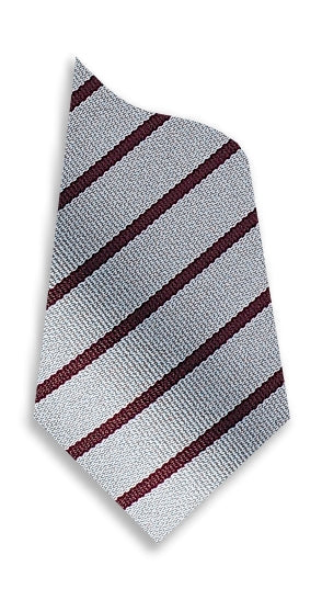 Stock Design Ties Grey with Single Maroon Stripe (5402-9117) - Lynendo Trade Store