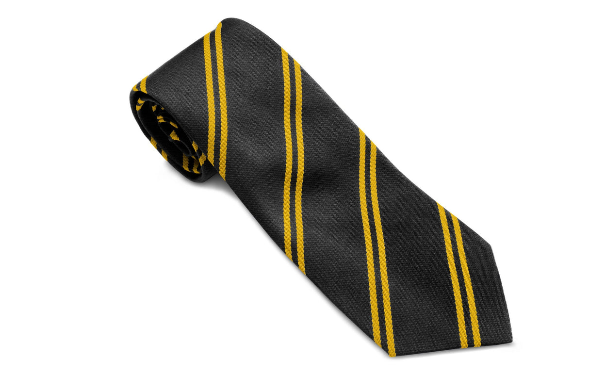 Stock Design Ties Black with Double gold Stripe (5403-9202) - Lynendo Trade Store