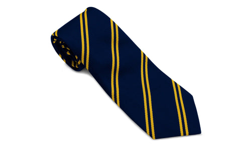 Cluny Navy/ Gold Double Stripe Ties