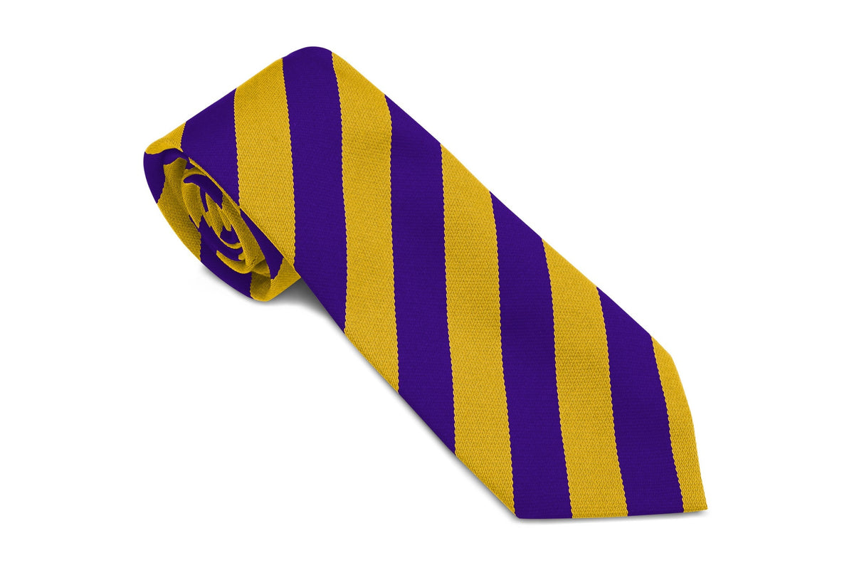 Stock Design Ties in Royal and Gold Equal Stripe (5404-9503) - Lynendo Trade Store