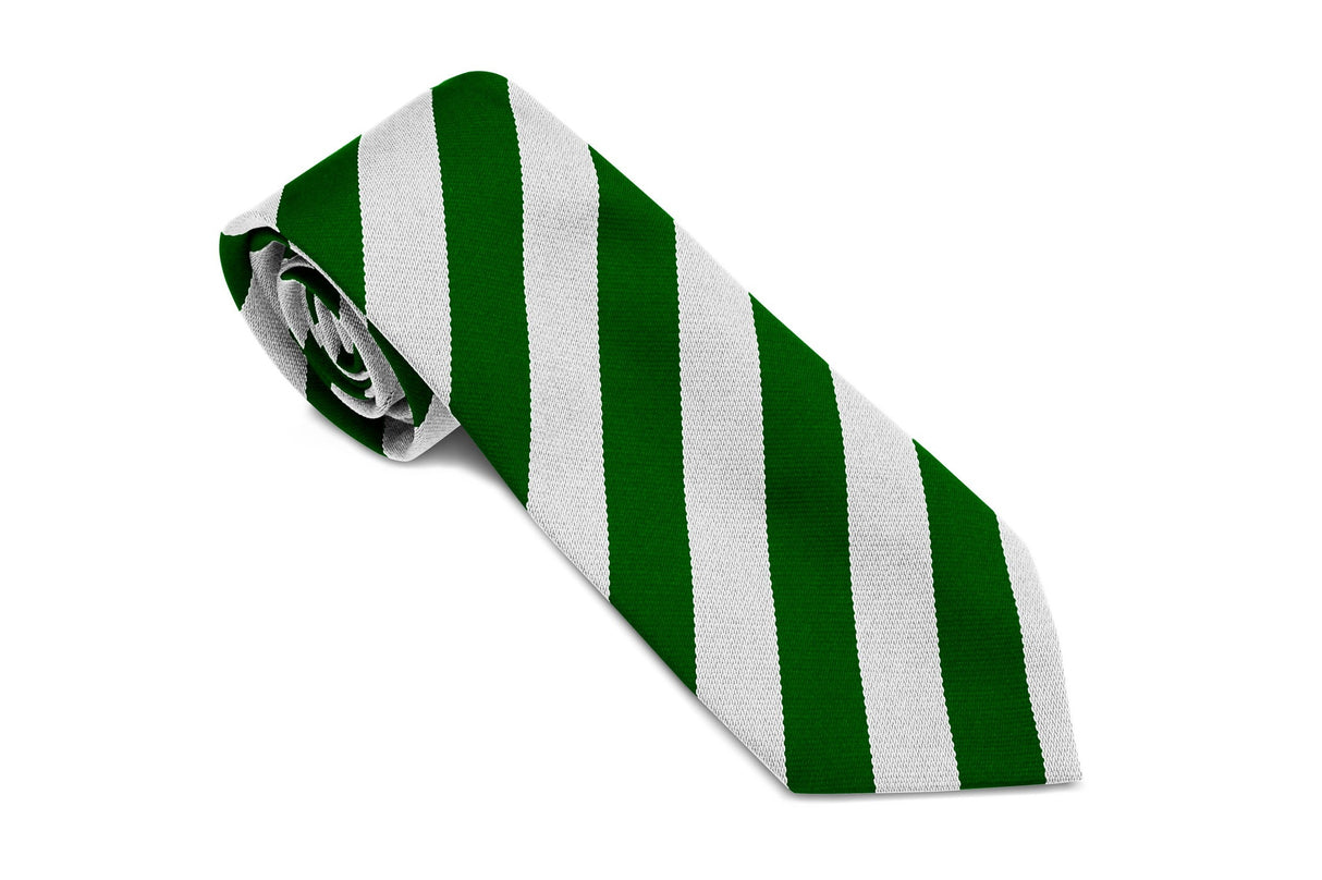 Stock Design Ties in Bottle and White Equal Stripe (5404-9505) - Lynendo Trade Store