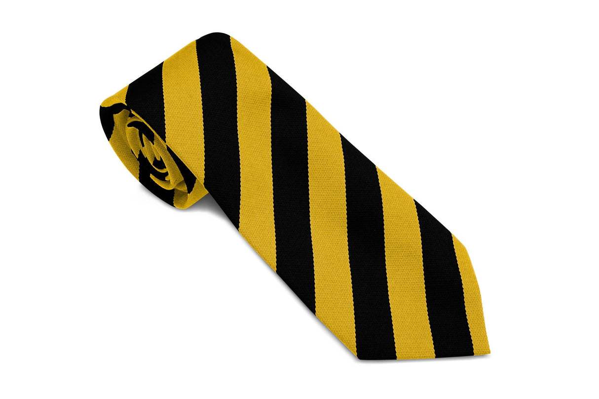 Stock Design Ties in Black and Gold Equal Stripe (5404-9510) - Lynendo Trade Store