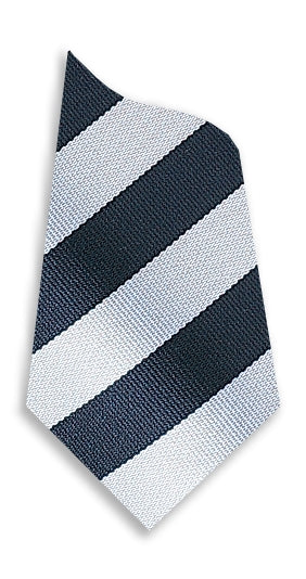 Stock Design Ties in Navy and White Equal Stripe (5404-9515) - Lynendo Trade Store
