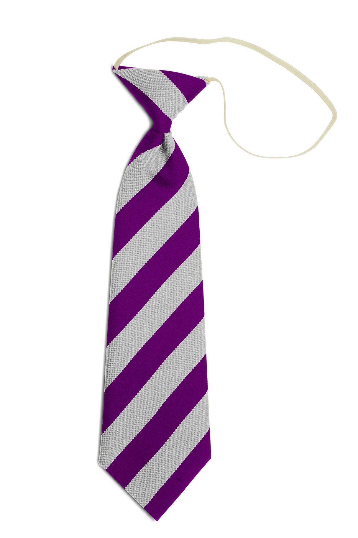 Aitkenbar Primary School Purple/White Equal Striped Tie