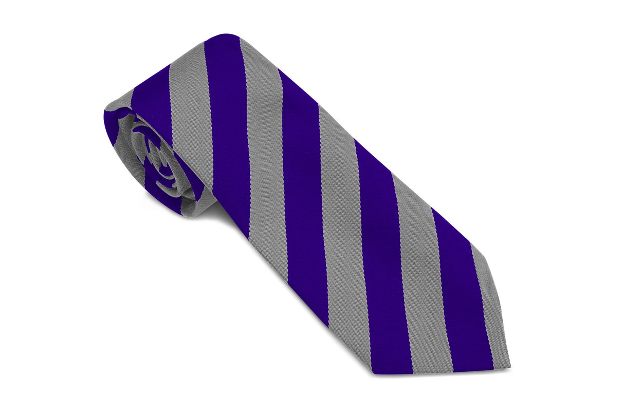 Stock Design Ties in Royal and Grey Equal Stripe (5404-9520) - Lynendo Trade Store