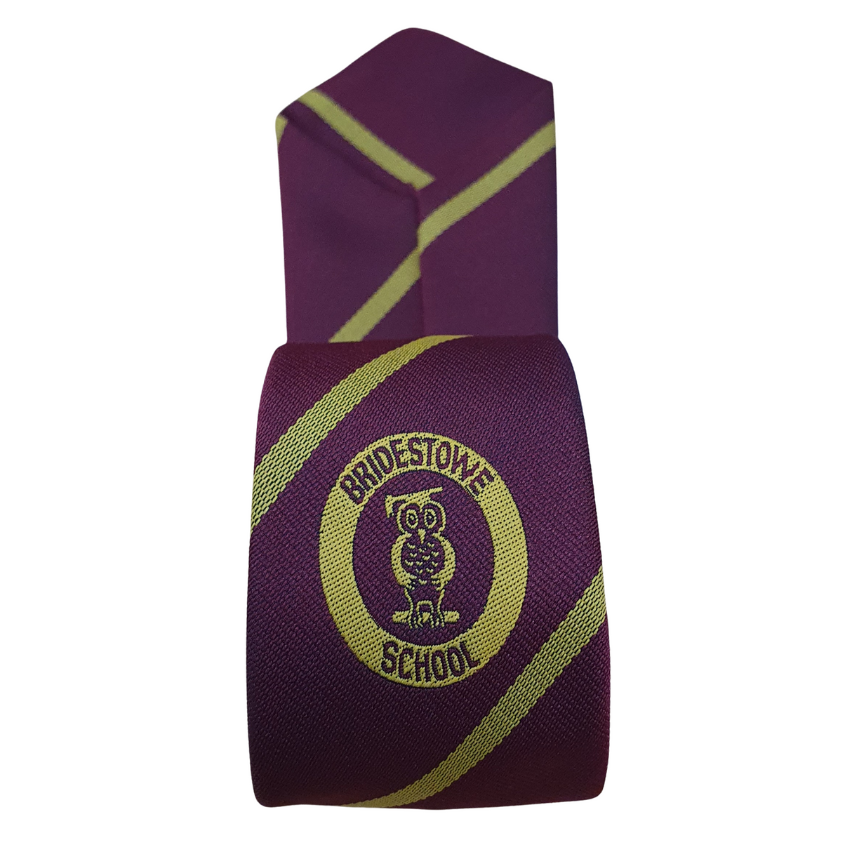 Bridestowe Primary School Maroon Jacquard Tie