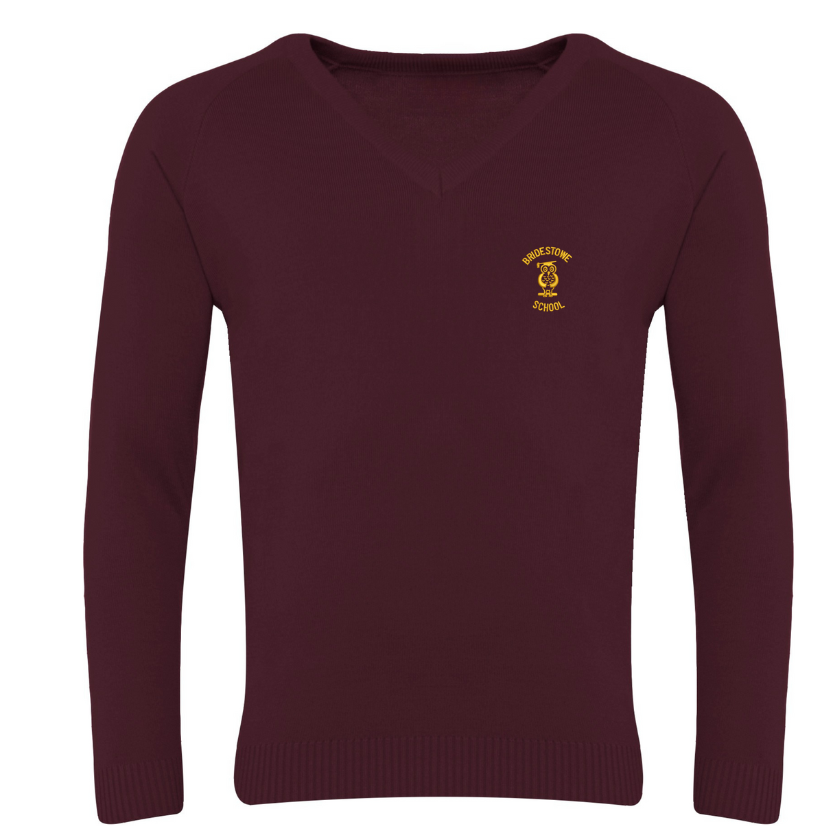 Bridestowe Primary School Maroon Pullover with logo (EMB)