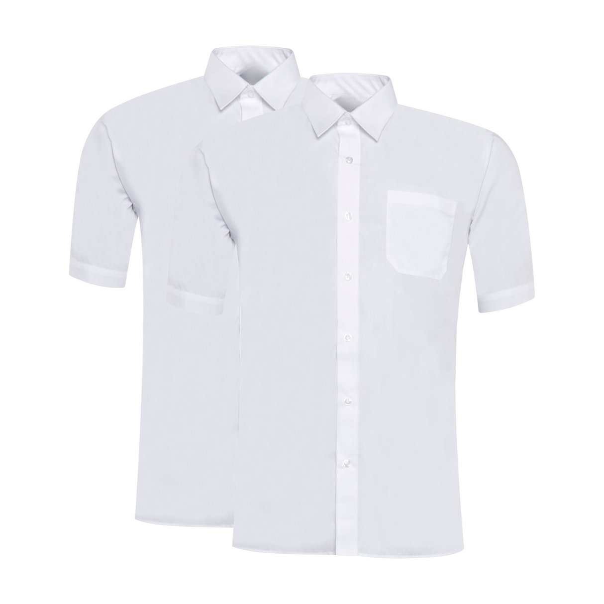 Bridestowe Primary School White 2-Pack Regular Fit Shirt - Short Sleeve