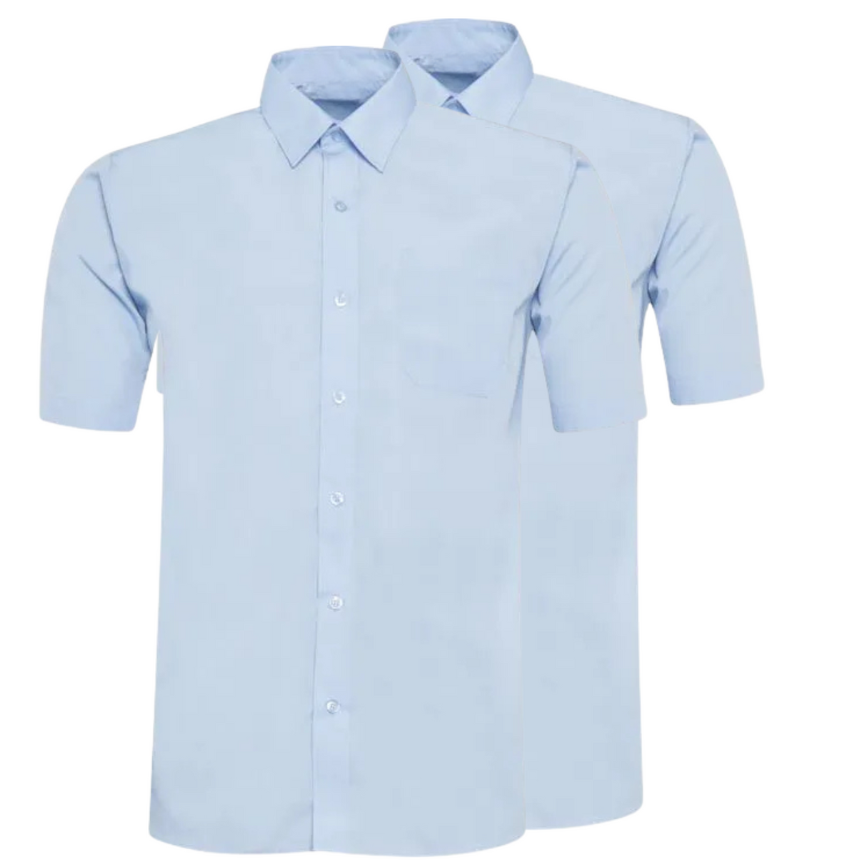Franche Primary School Blue 2-Pack Regular Fit Shirt - Short Sleeve