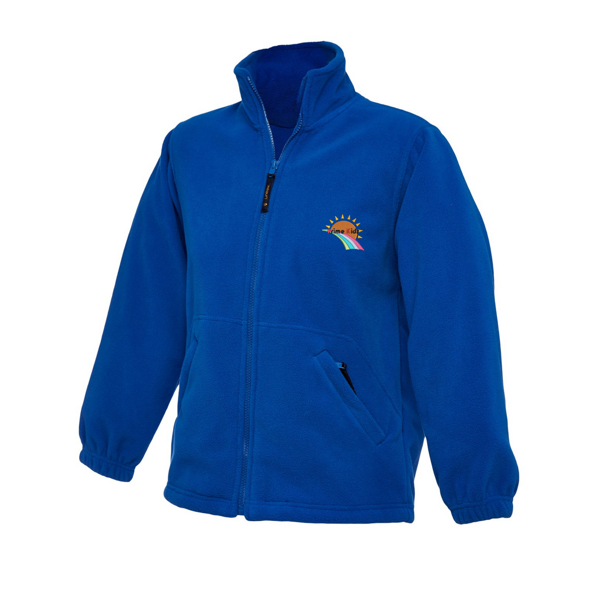 Prime Kids PreSchool Royal Fleece Jacket with logo (EMB)