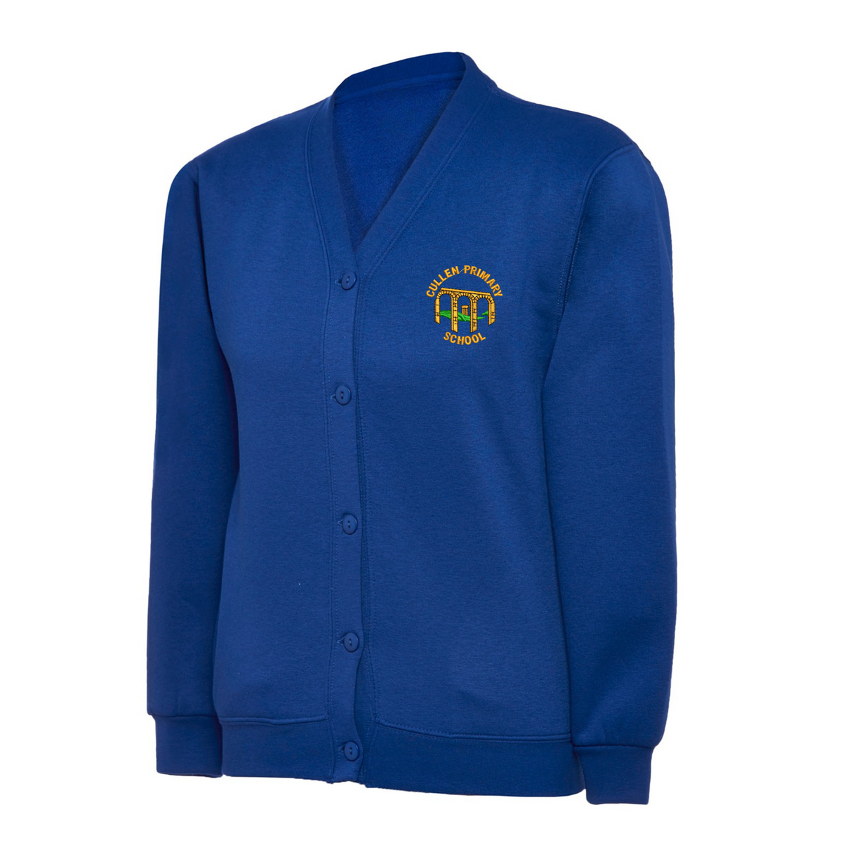 Cullen Primary School Classic Cardigan with logo (EMB)
