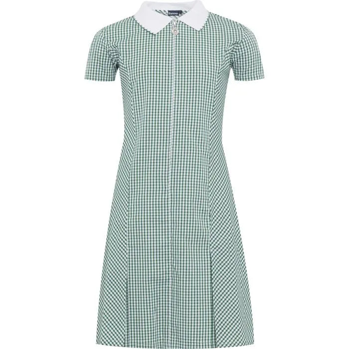 Nettlebed Green Check Dress