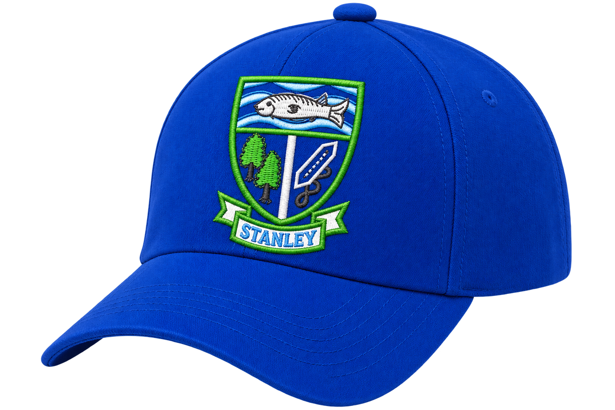 Stanley Primary School Baseball Cap in Royal Blue with logo (EMB)