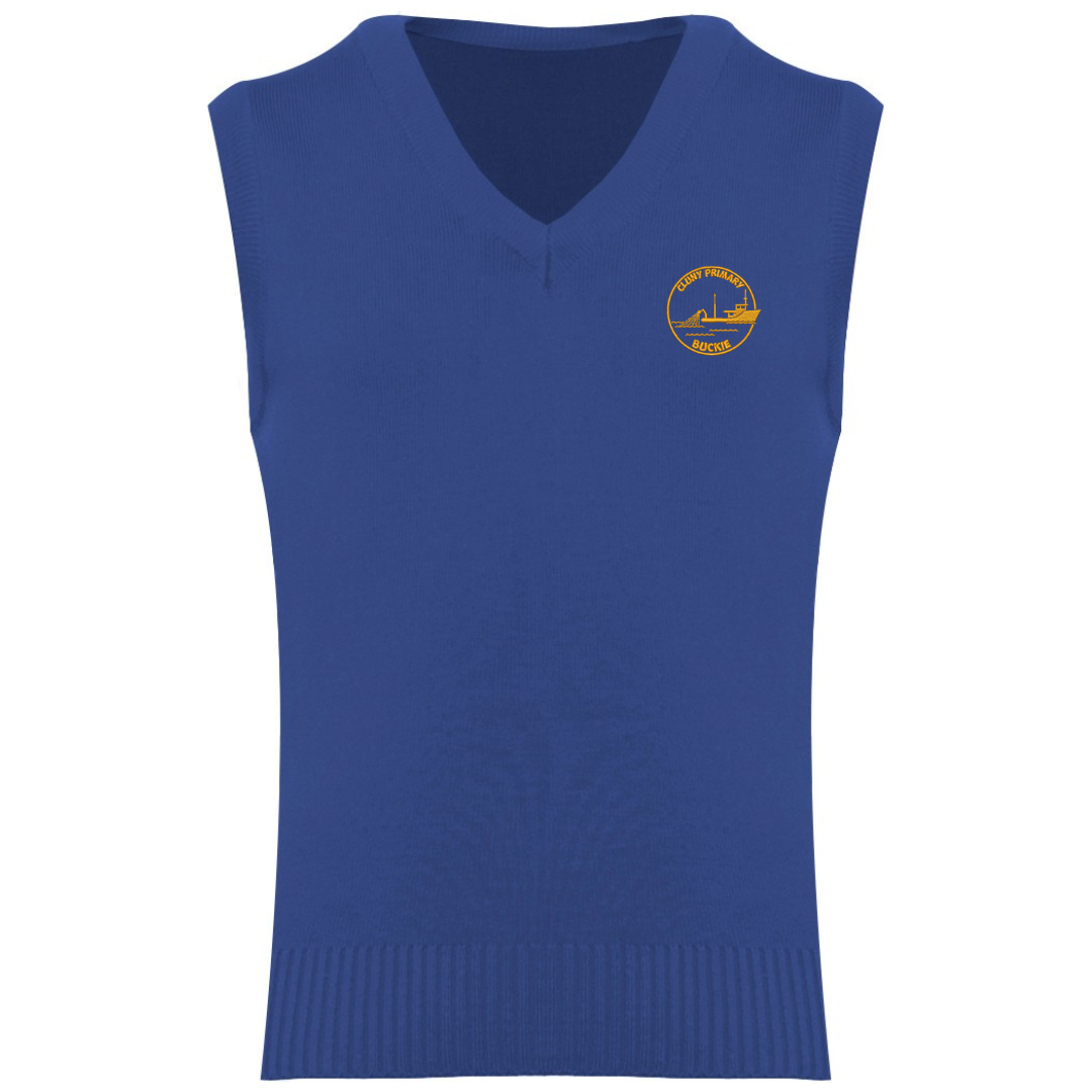 Cluny Knitted Slipover with Logo (EMB)