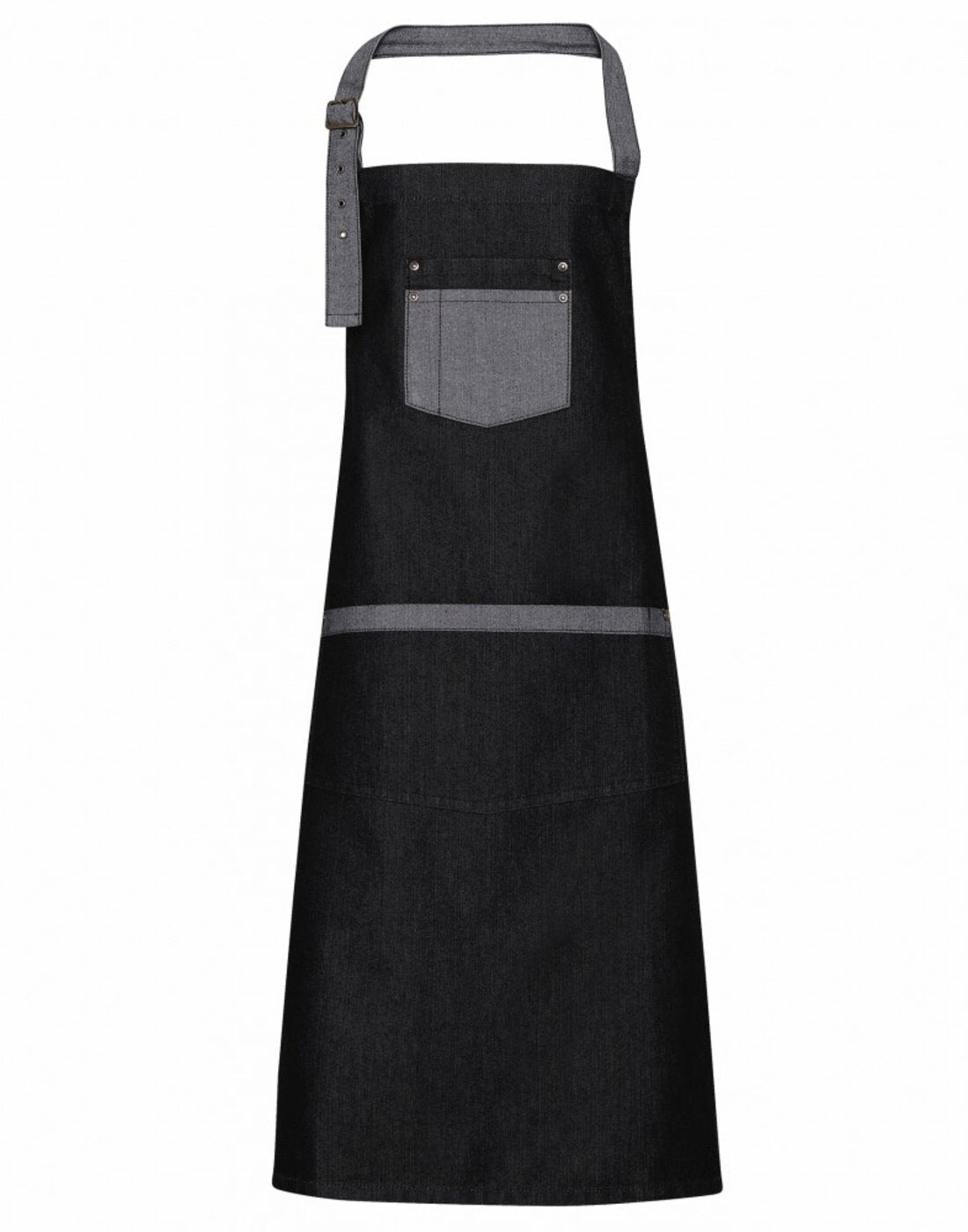 PREMIER WORKWEAR Domain Contrast Denim Bib Apron - Lynendo Trade Store