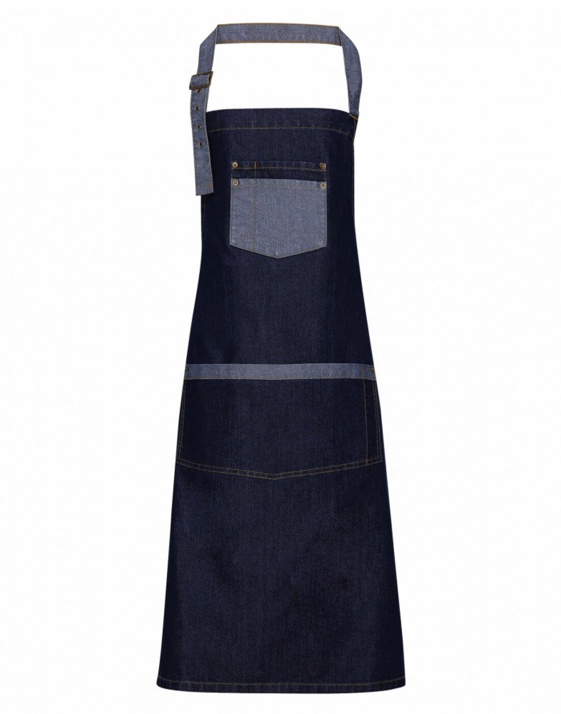 PREMIER WORKWEAR Domain Contrast Denim Bib Apron - Lynendo Trade Store