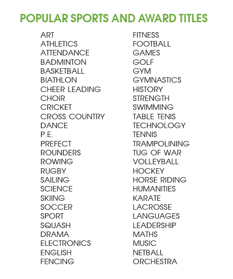 Sports & Award Flashes (6440) - Leonard Hudson Trade Store