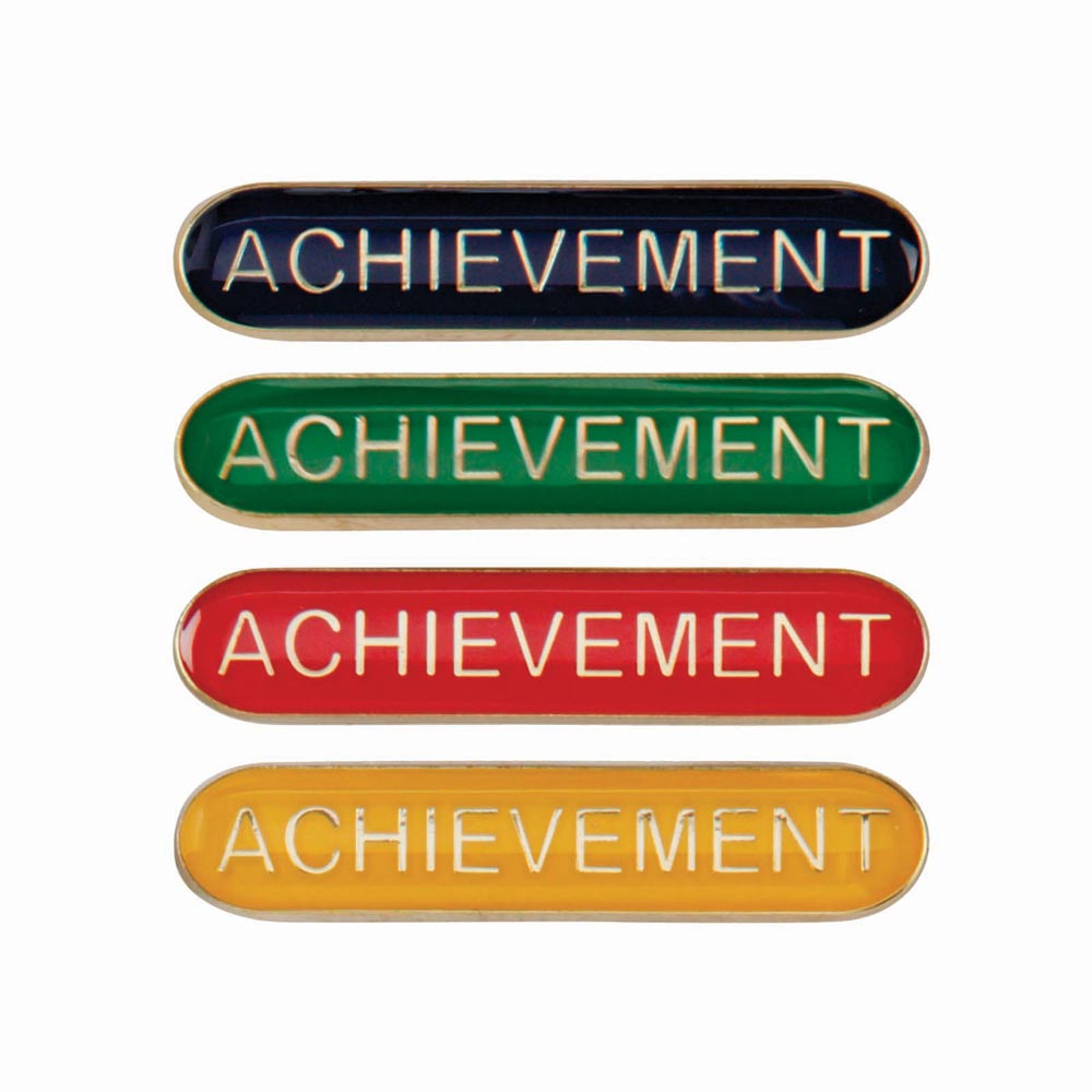 Achievement Round End Enamel Badge-Scholar Bar Badge - Leonard Hudson Trade Store