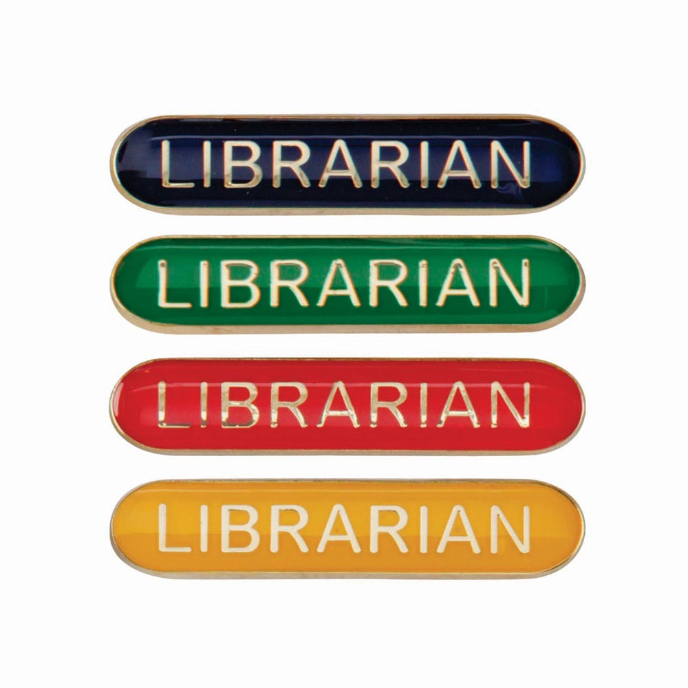 Librarian Round End Enamel Badge-Scholar Bar Badge - Leonard Hudson Trade Store