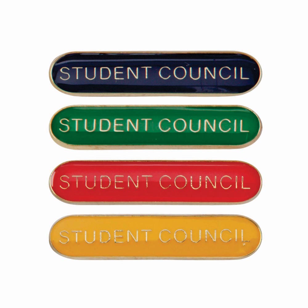 Student Council Round End Enamel Badge-Scholar Bar Badge - Leonard Hudson Trade Store