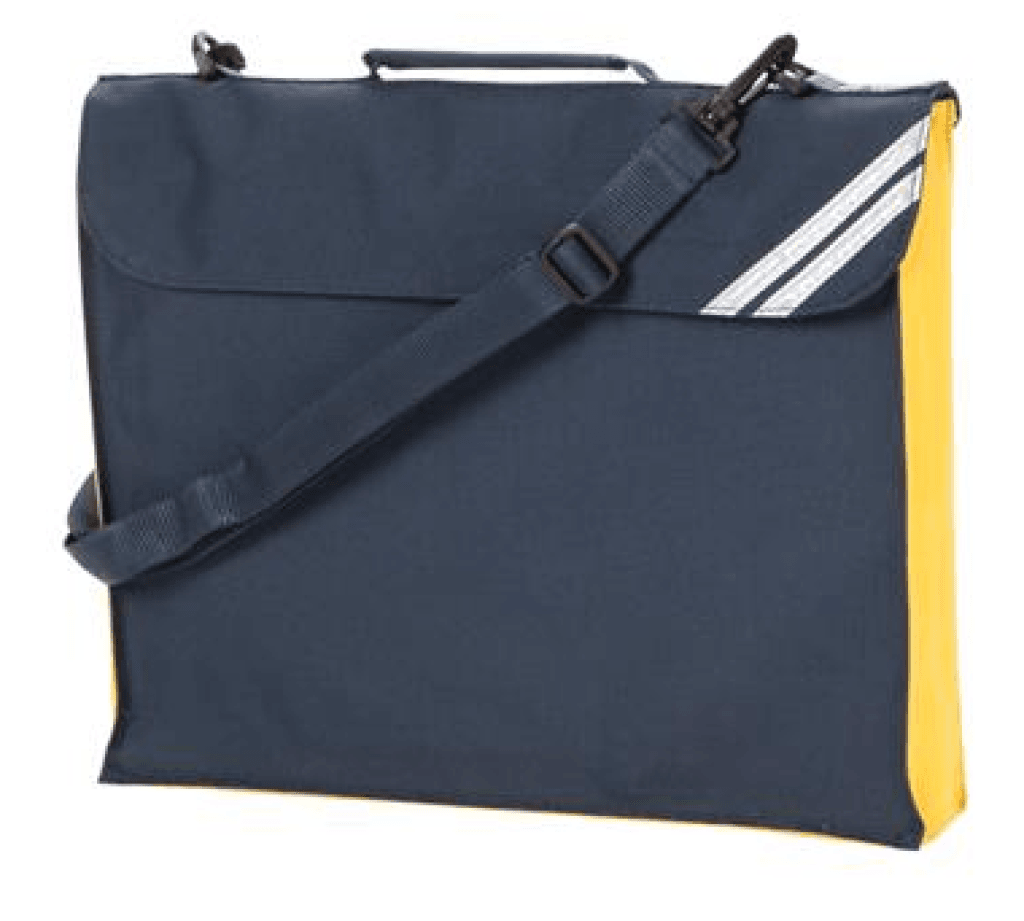 Expandable Book Bag with Strap & Contrast Panel (2793) - Leonard Hudson Trade Store