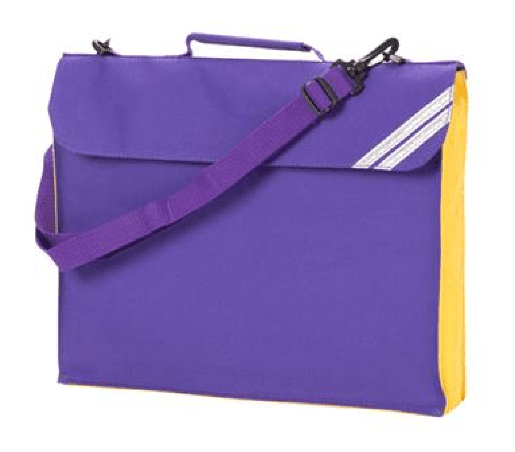 Expandable Book Bag with Strap & Contrast Panel (2793) - Leonard Hudson Trade Store