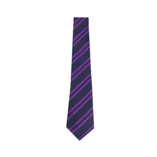 Gravesend Grammar School House Tie - Navy/ Purple