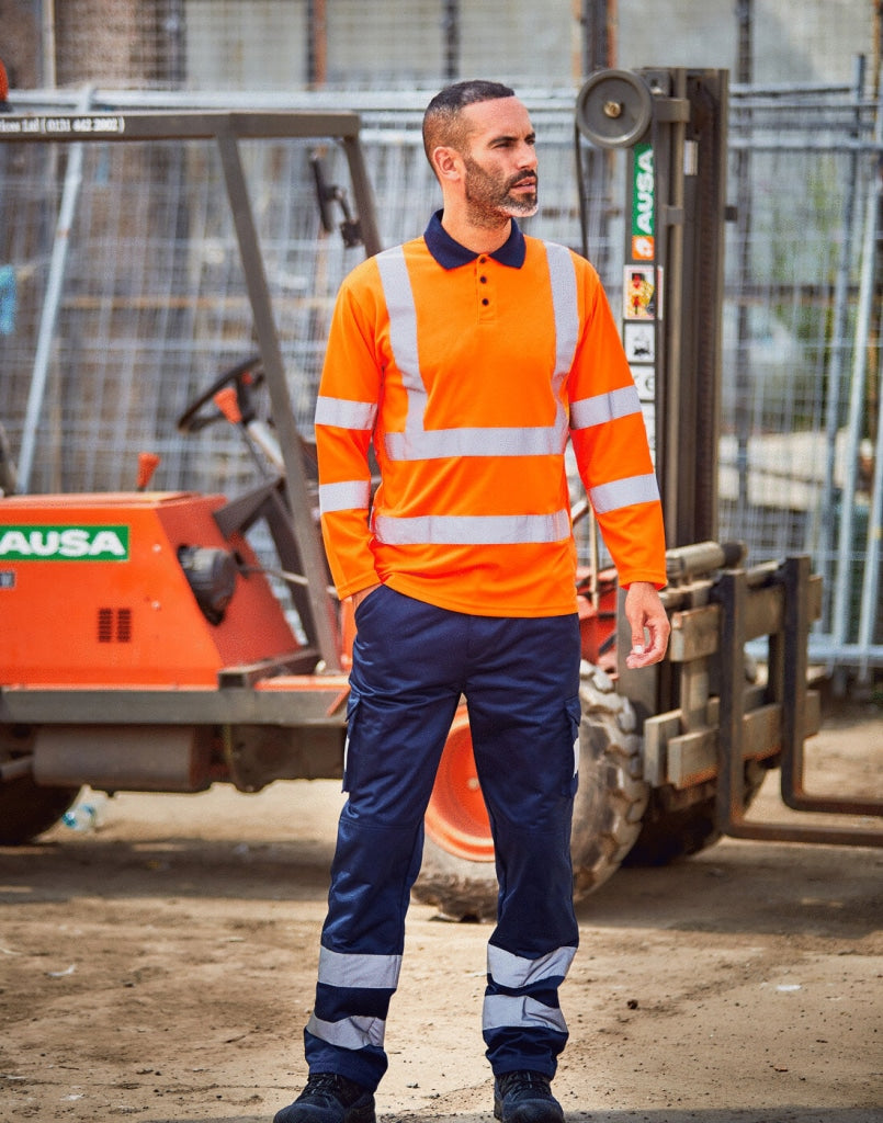 PRO RTX - High Visibility Hv Long Sleeve Polo Shirt - Lynendo Trade Store